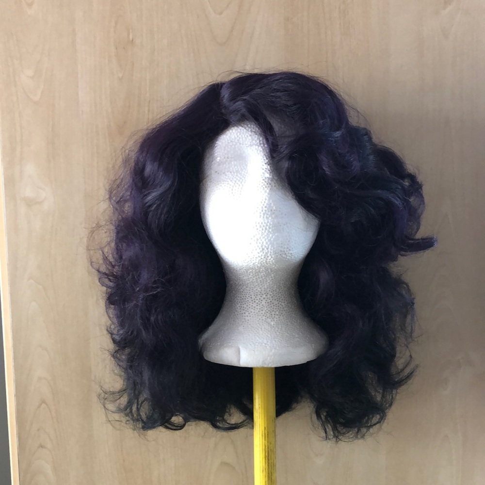 Purple n black wig